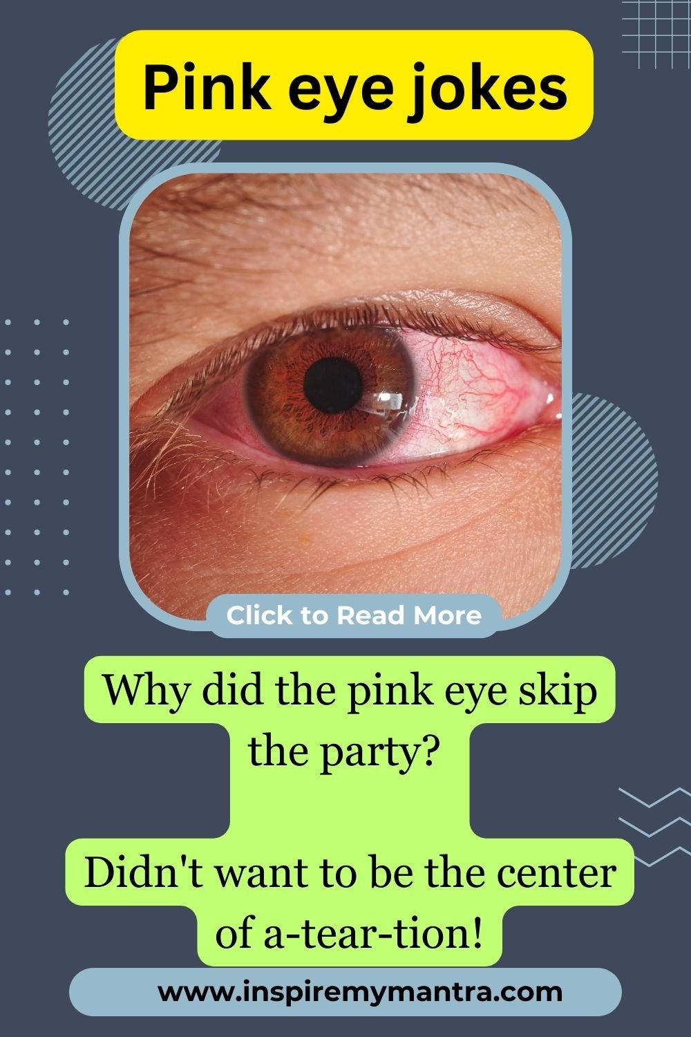 200+ Pink Eye Jokes - Giggles Amidst the Redness