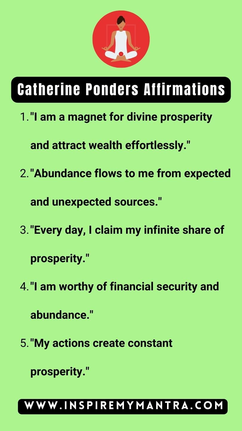 Catherine Ponders Affirmations List