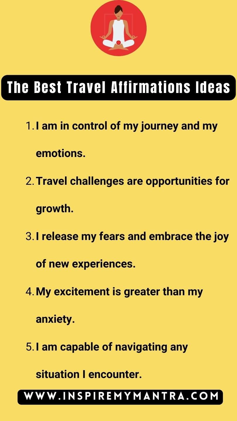 The Best Travel Affirmations Ideas List