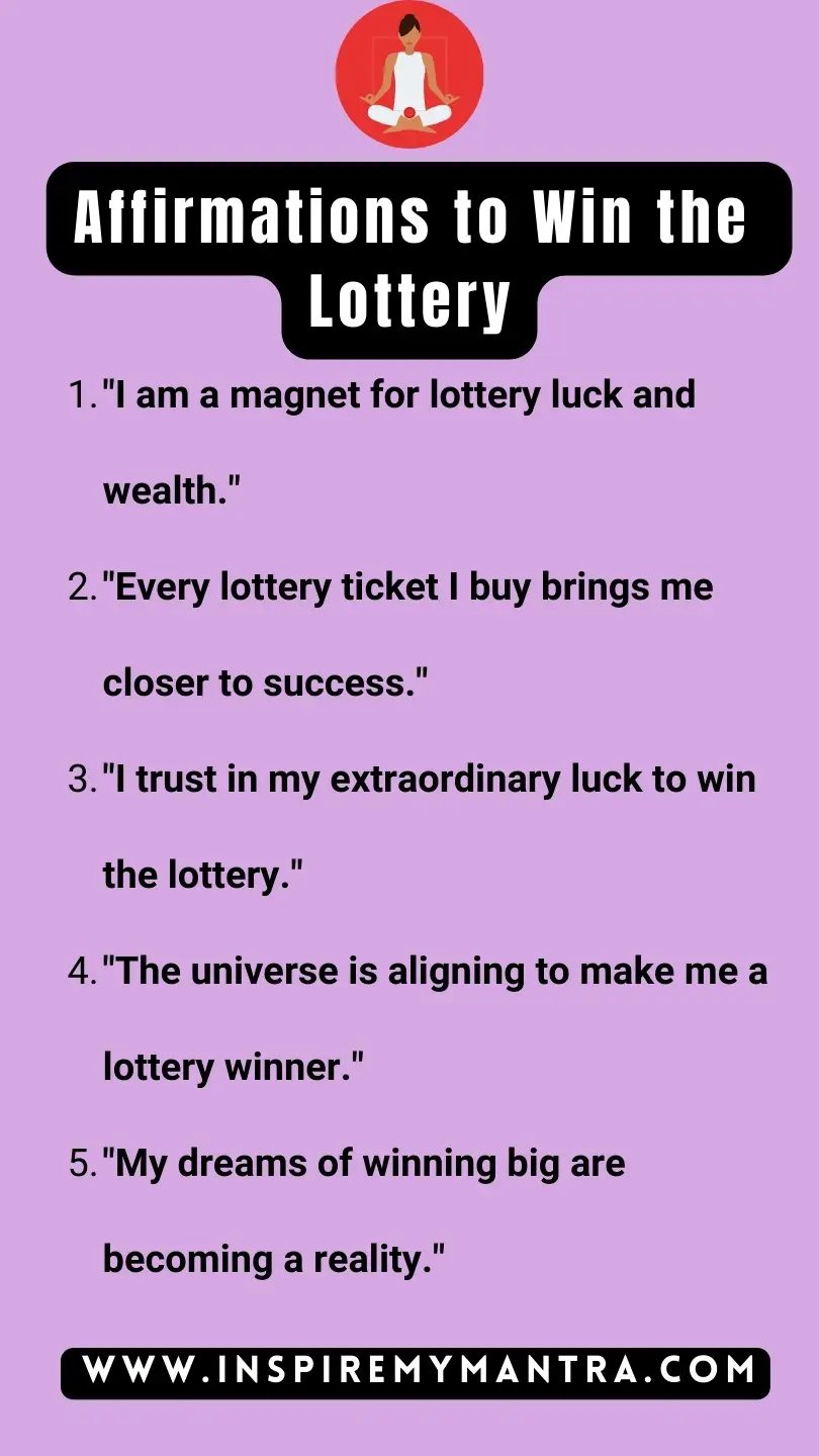 Affirmations to Win the Lottery List