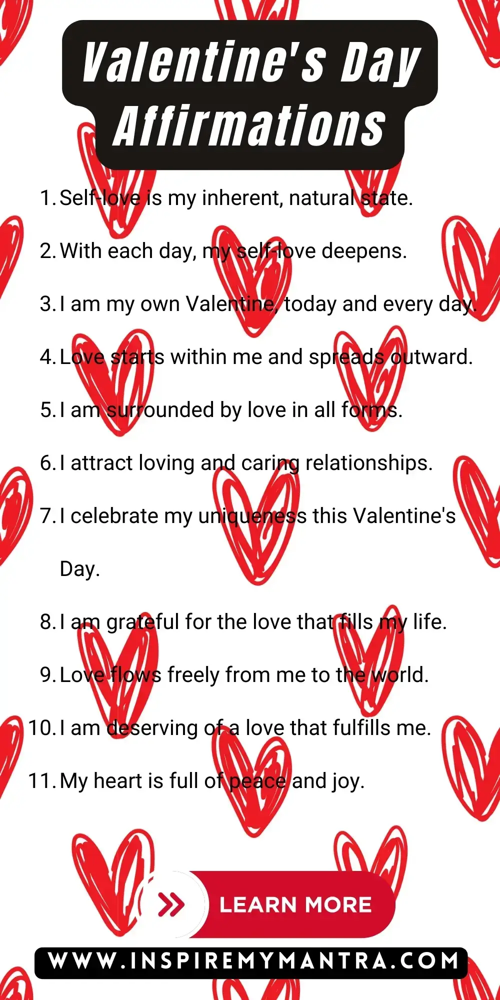 Valentine's Day Affirmations List