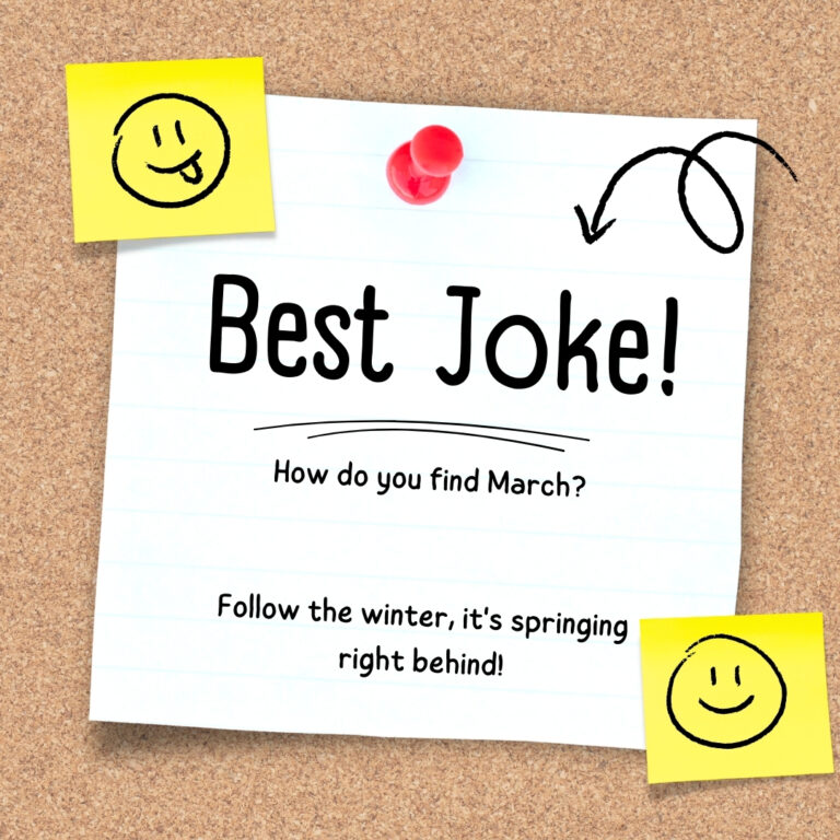 Spring Chuckle 150+ March Jokes - Laughter to Spring Forward!