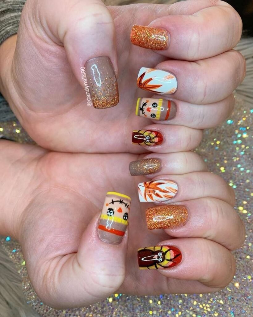 Playful Harvest Nails