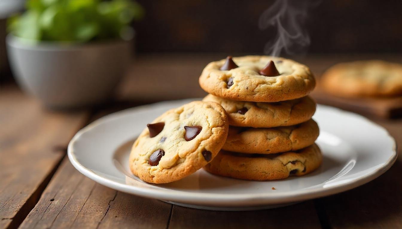 Healthy Low-Calorie Chocolate Chip Cookies