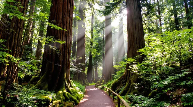 Redwood National Park's Lady Bird Johnson Grove Trail, California