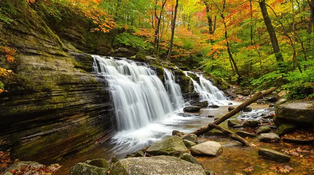 Shenandoah National Park's Whiteoak Canyon Trail, Virginia