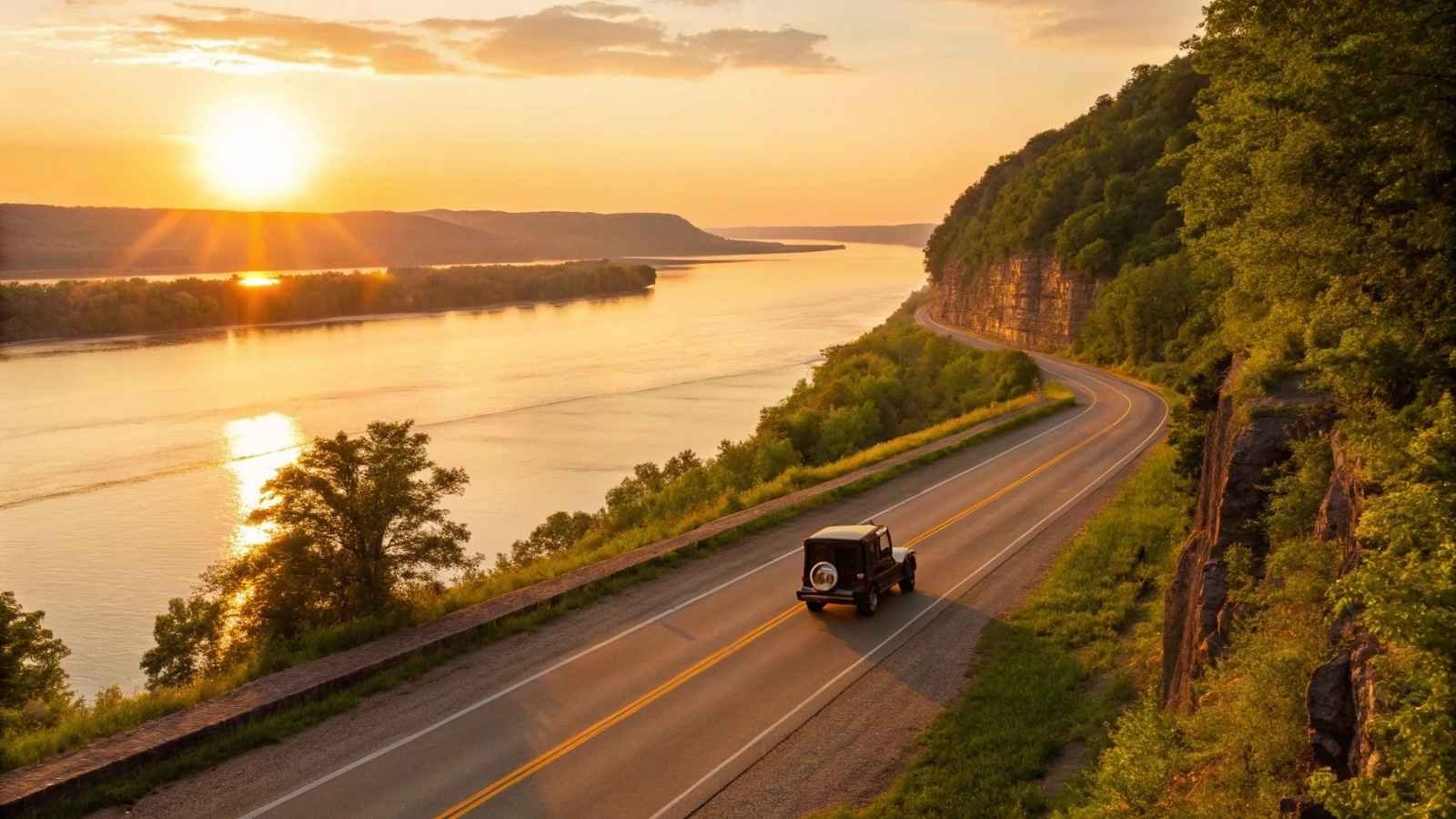 14. Great River Road (Alton, IL to Natchez, MS segment)