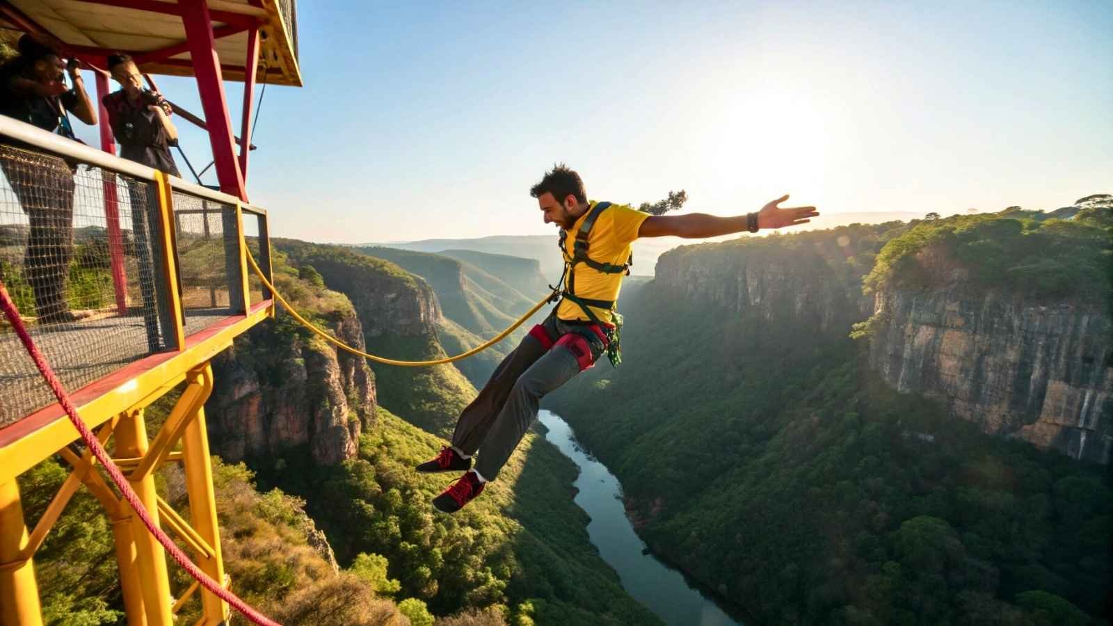 Bungee Jumping from Professional Platforms
