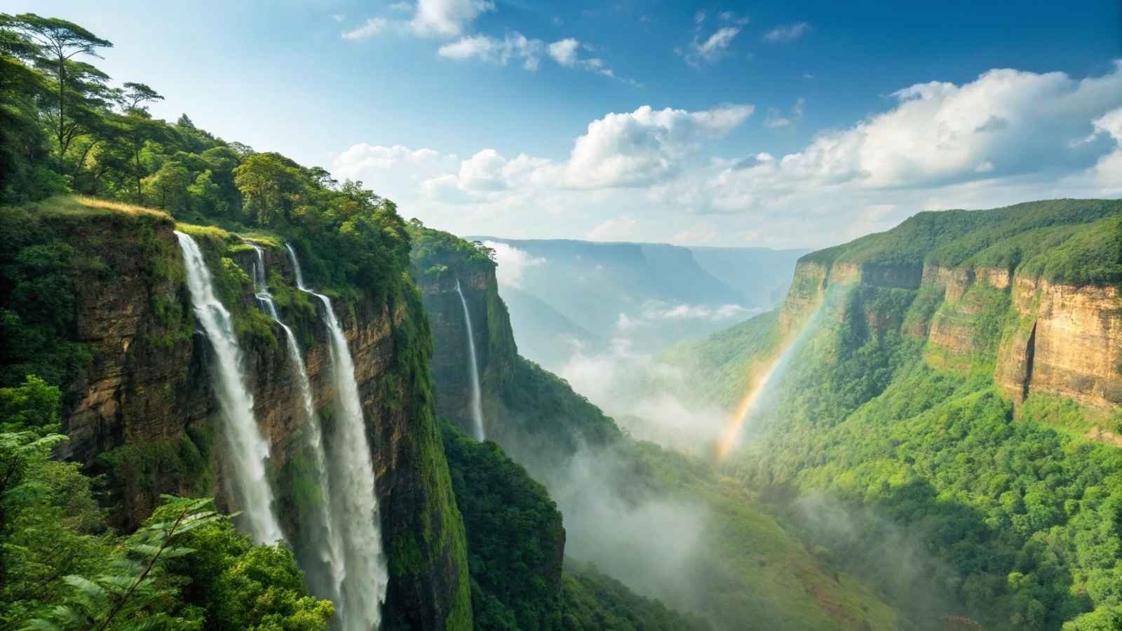 Cherrapunji Cliffs, Meghalaya, India
