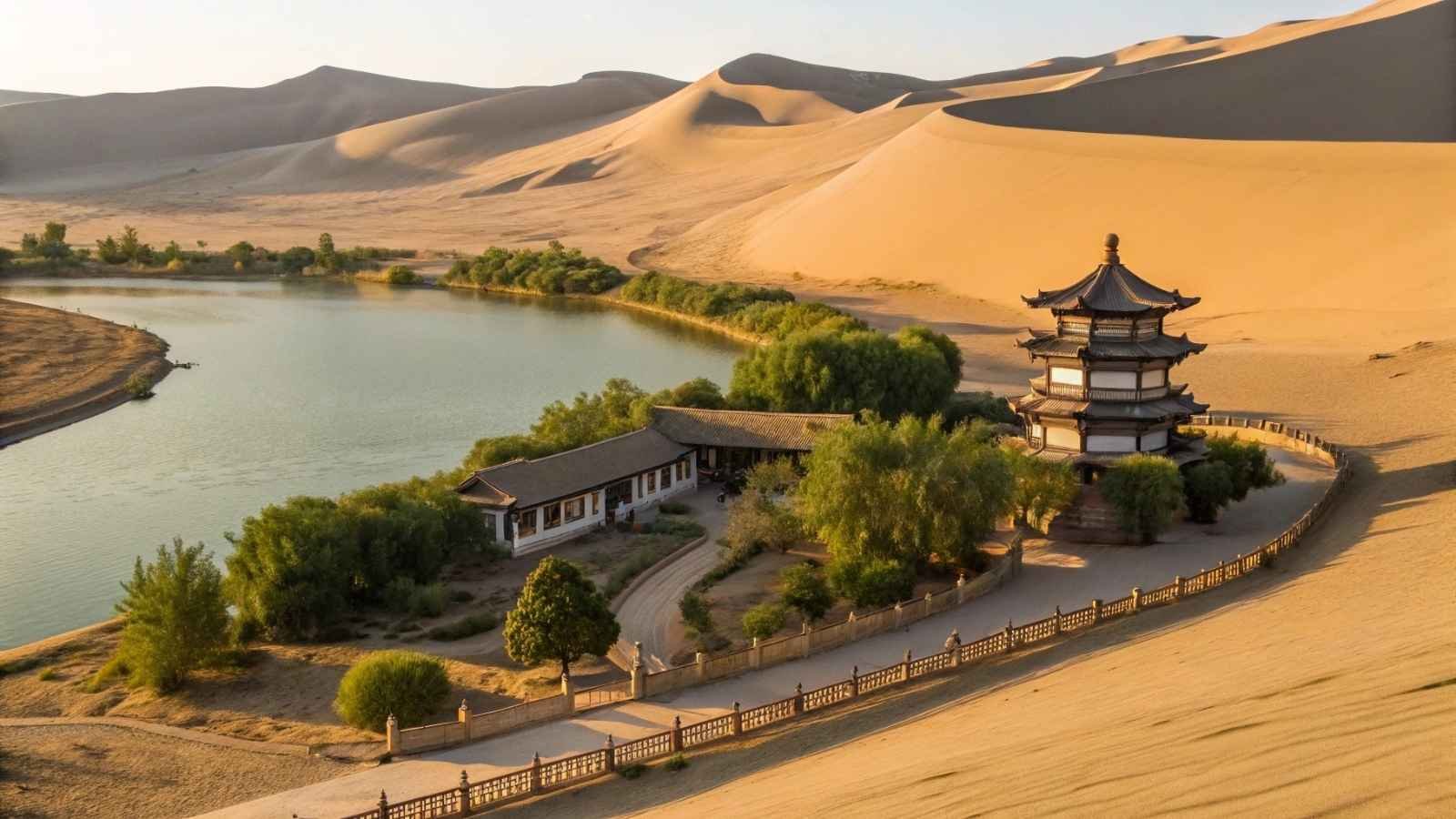 Crescent Lake, Gobi Desert, China