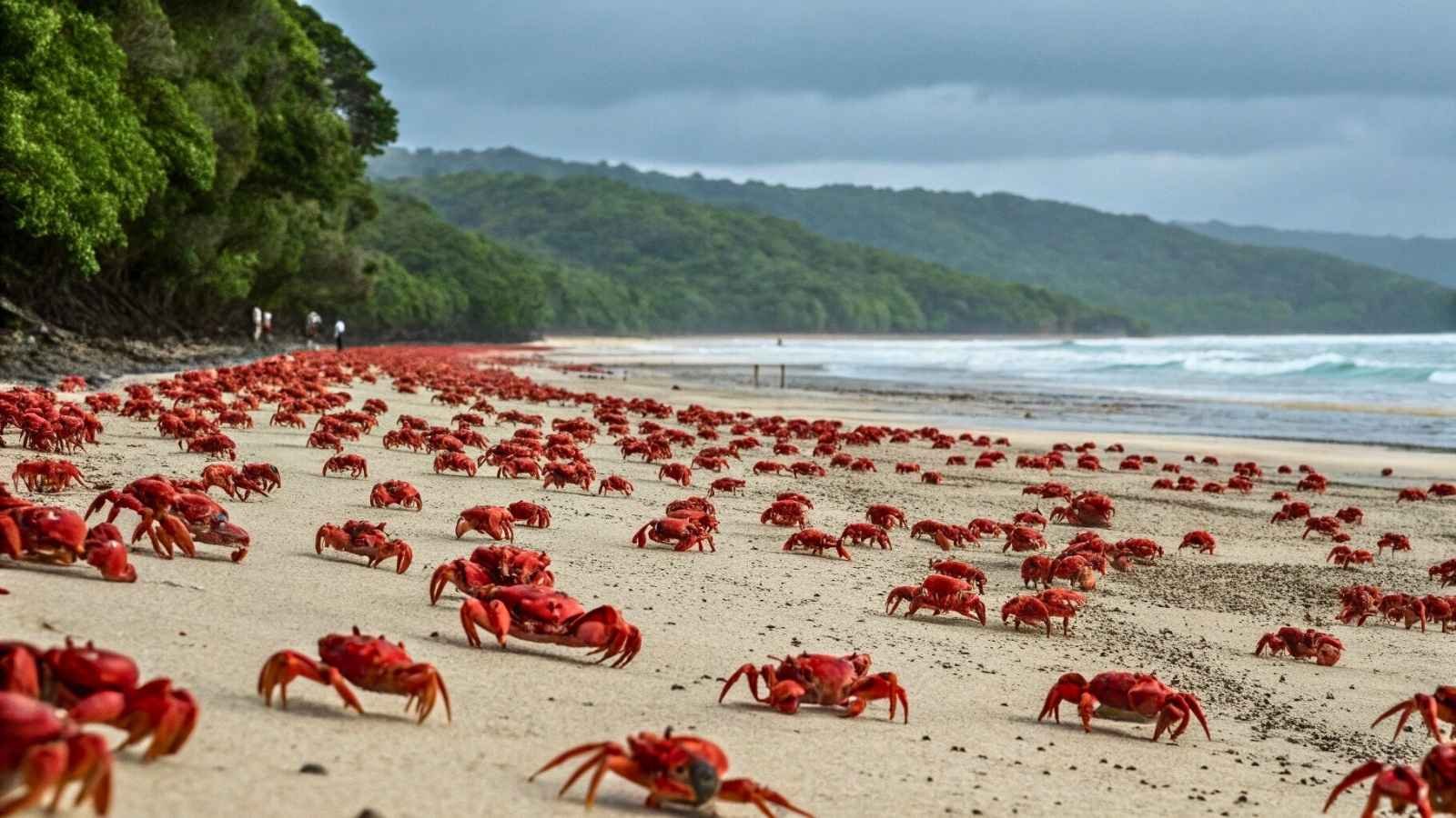 Migration of Red Crabs – Christmas Island, Australia