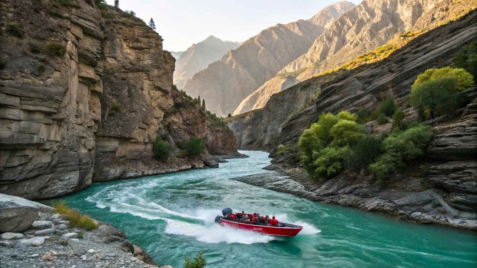 Jet Boating through River Canyons