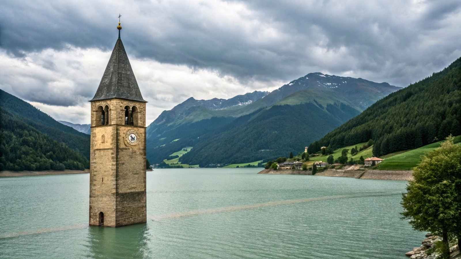 Lake Reschen, Italy