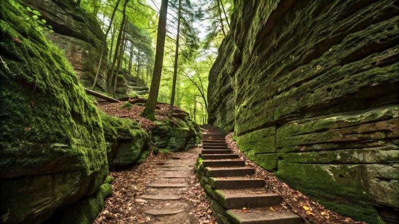 Ledges Overlook Trail (Accessible Viewpoint) — Cuyahoga Valley National Park, Ohio