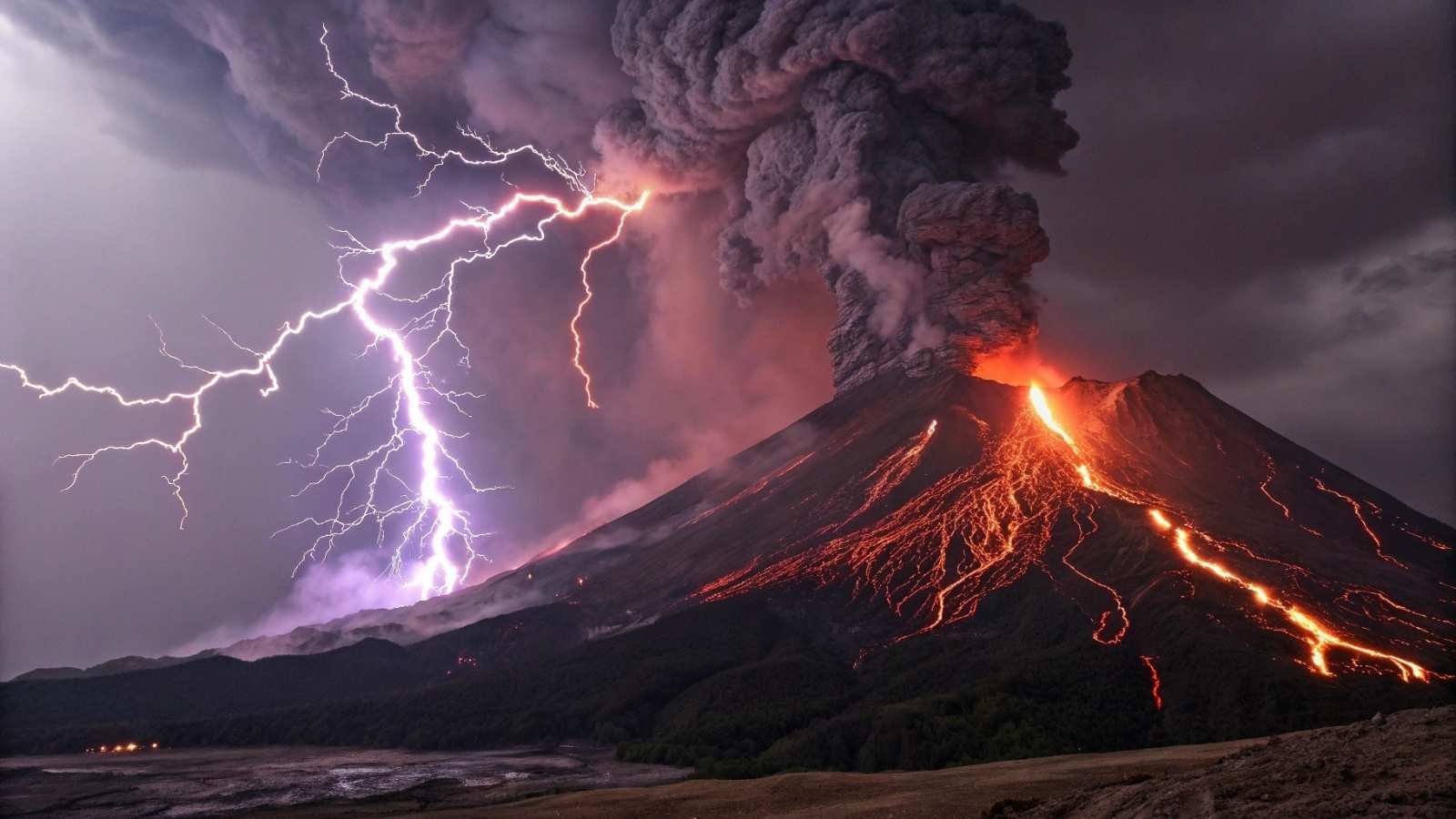 Volcanic Lightning – Sakurajima, Japan