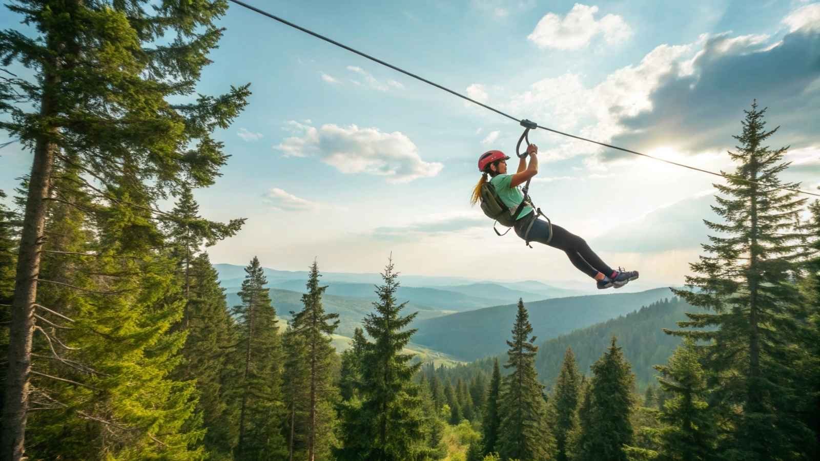 Ziplining in Certified Adventure Parks