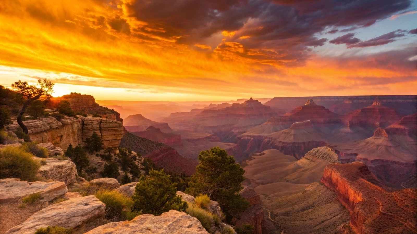 Hopi Point at Sunset