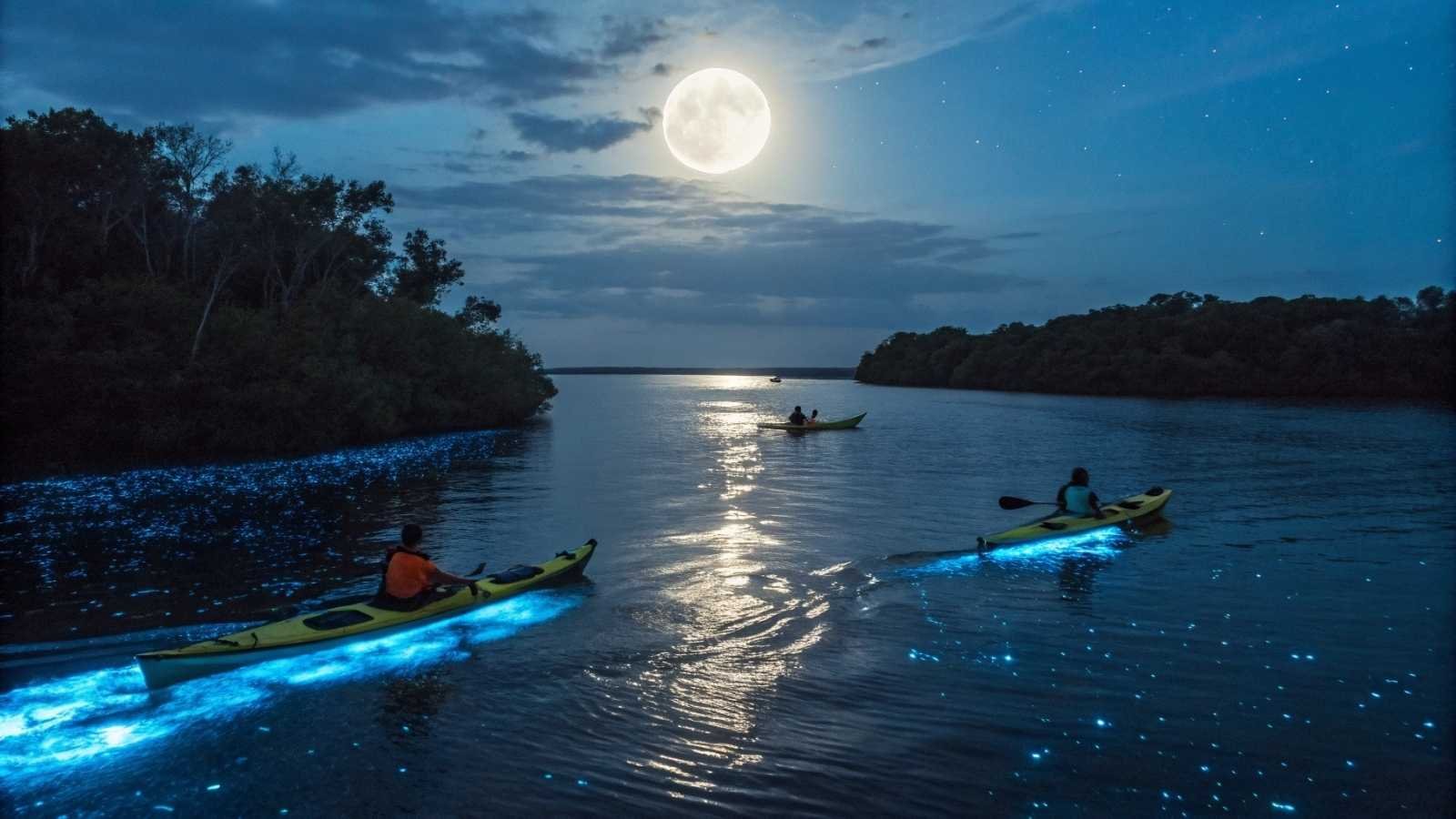 Moonlight Bioluminescent Paddle in Merritt Island
