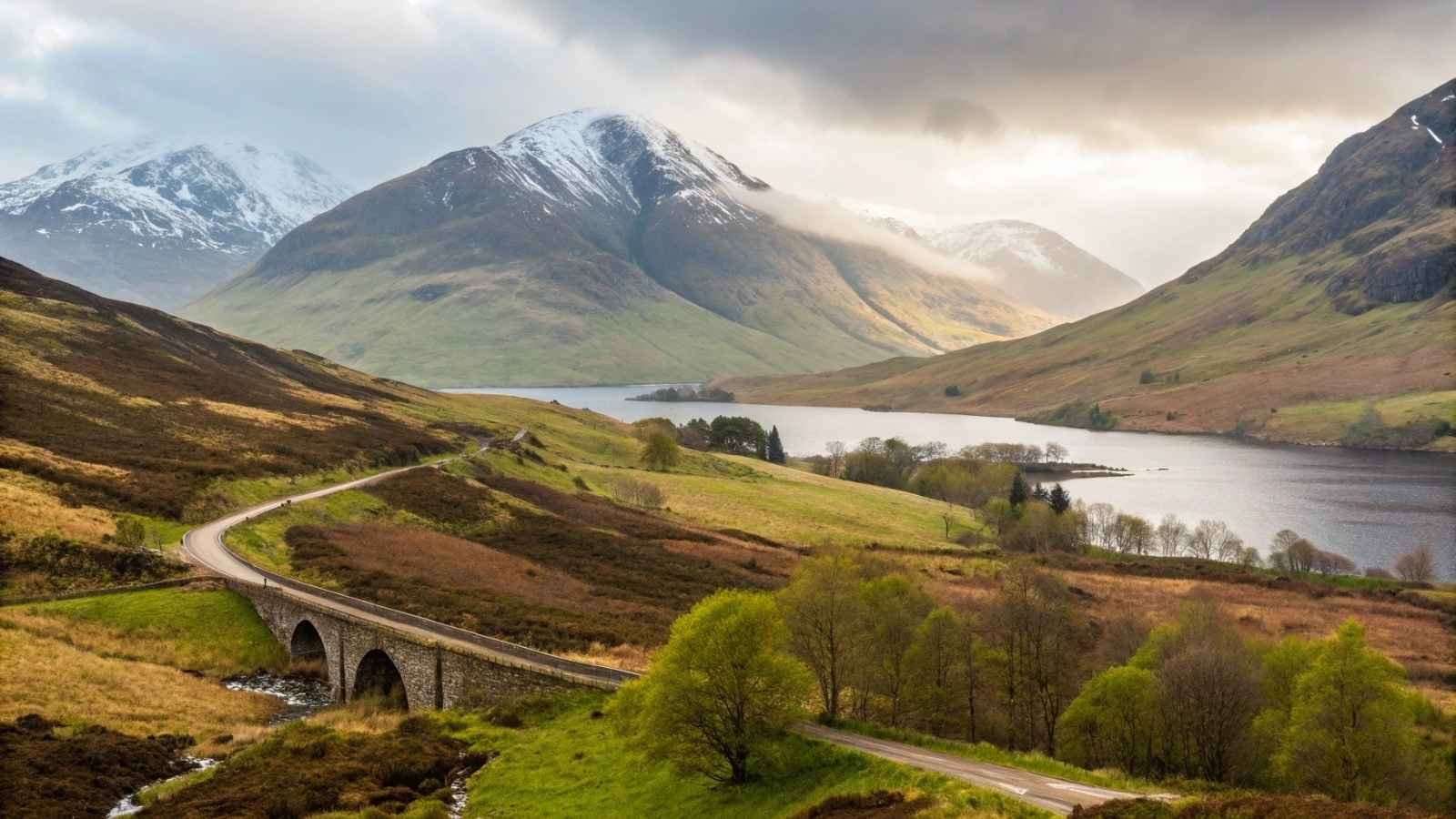Scottish Highlands in Early Spring