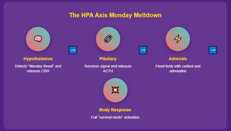 Your Body's Ancient Alarm System Is Stuck on "Monday Mode"