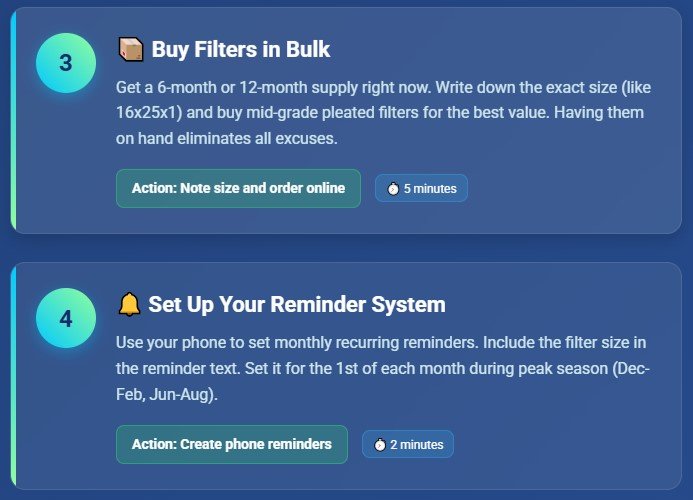 Your Furnace Filter Action Plan (Do This Today)