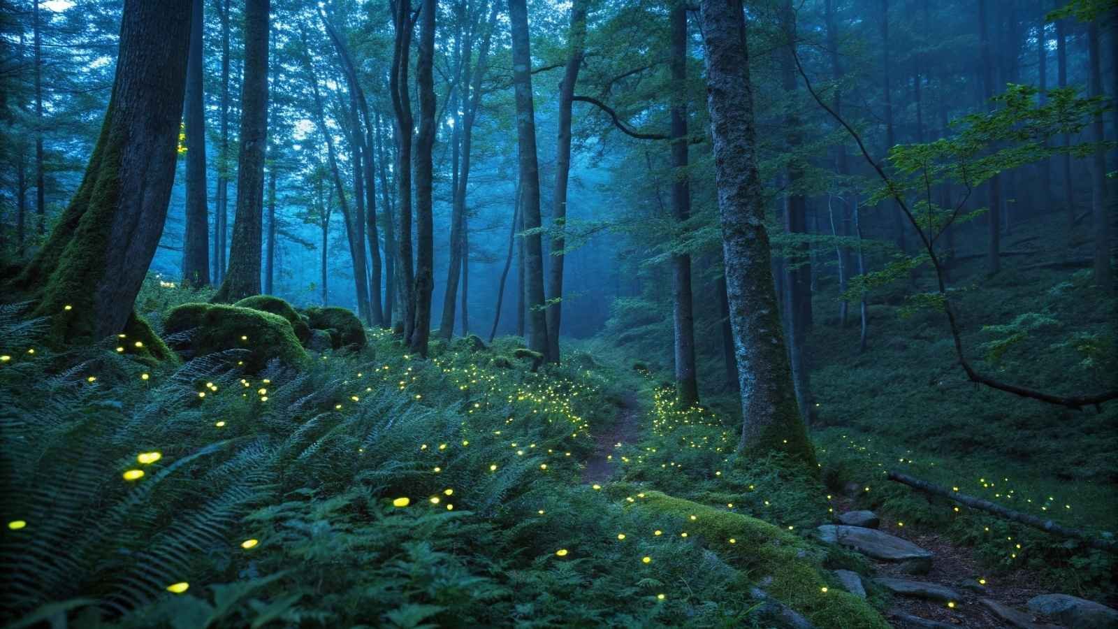 Blue Fireflies in the Smoky Mountains, North Carolina/Tennessee