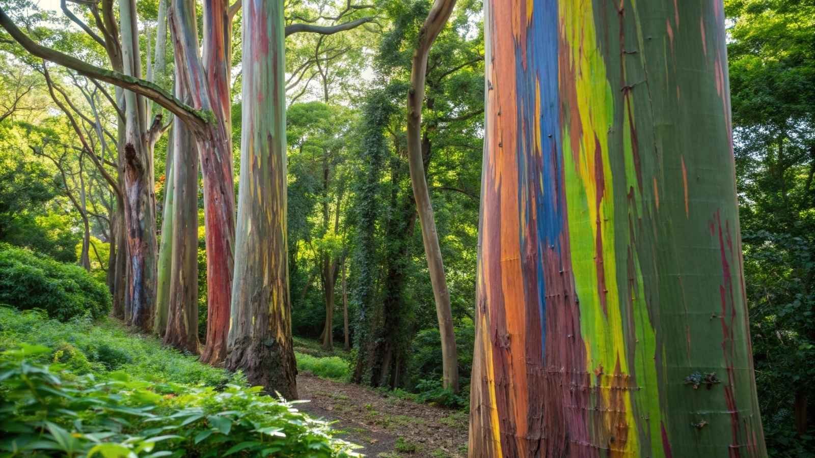 Rainbow Eucalyptus Trees, Hawaii
