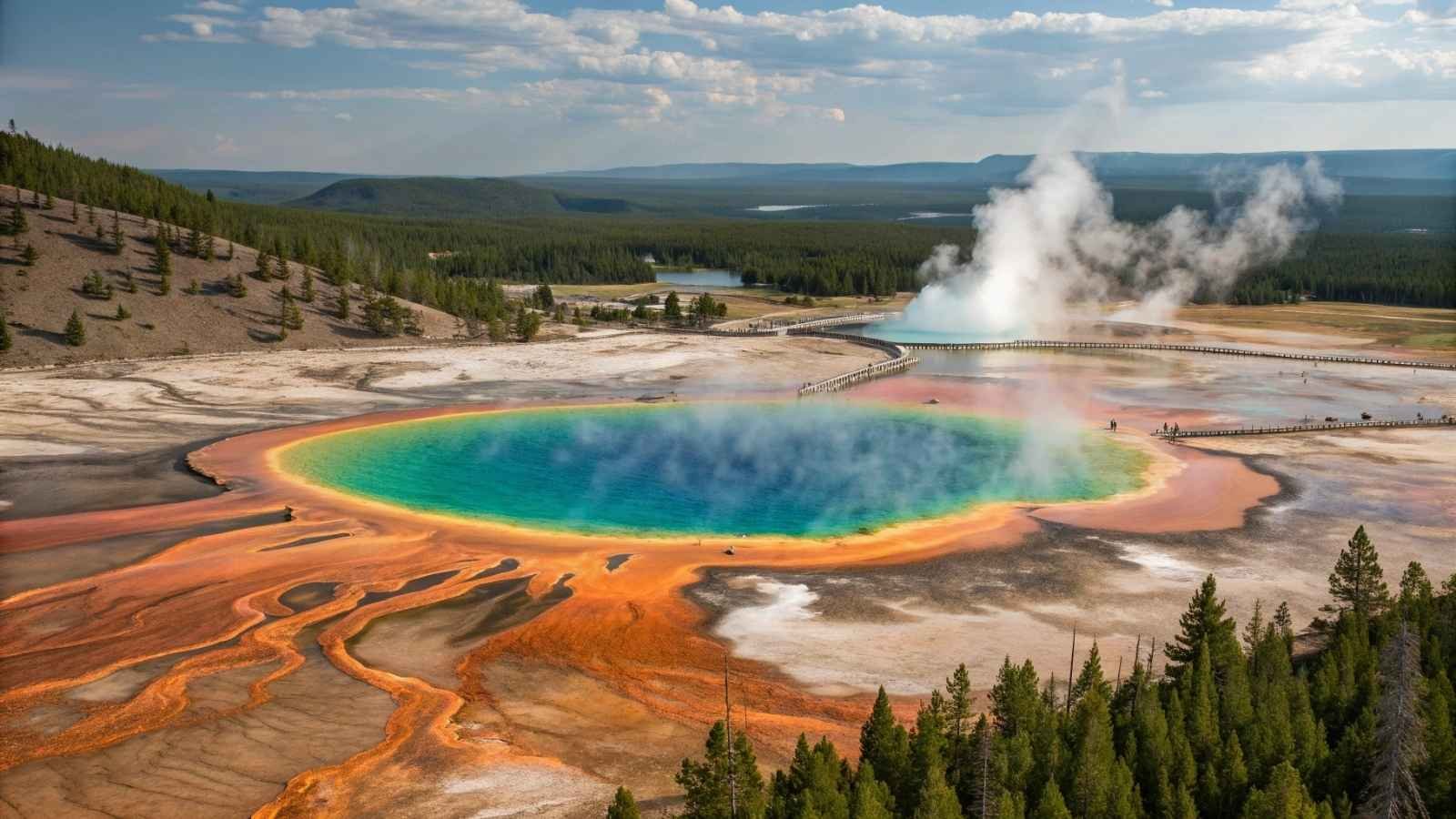 Yellowstone’s Grand Prismatic Spring, Wyoming
