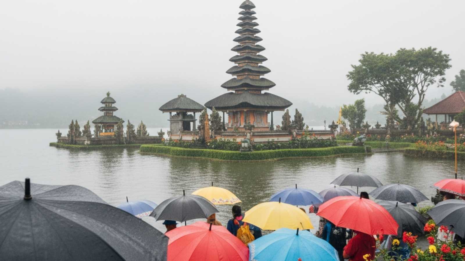 Bali, Indonesia, in the Rainy Season