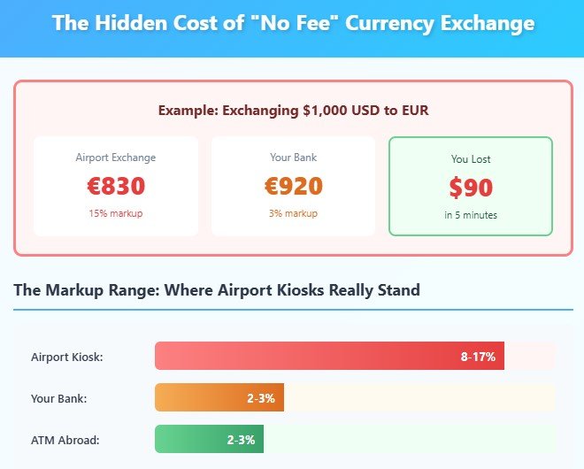 Fee #4: Currency Exchange (AKA Highway Robbery in a Kiosk)