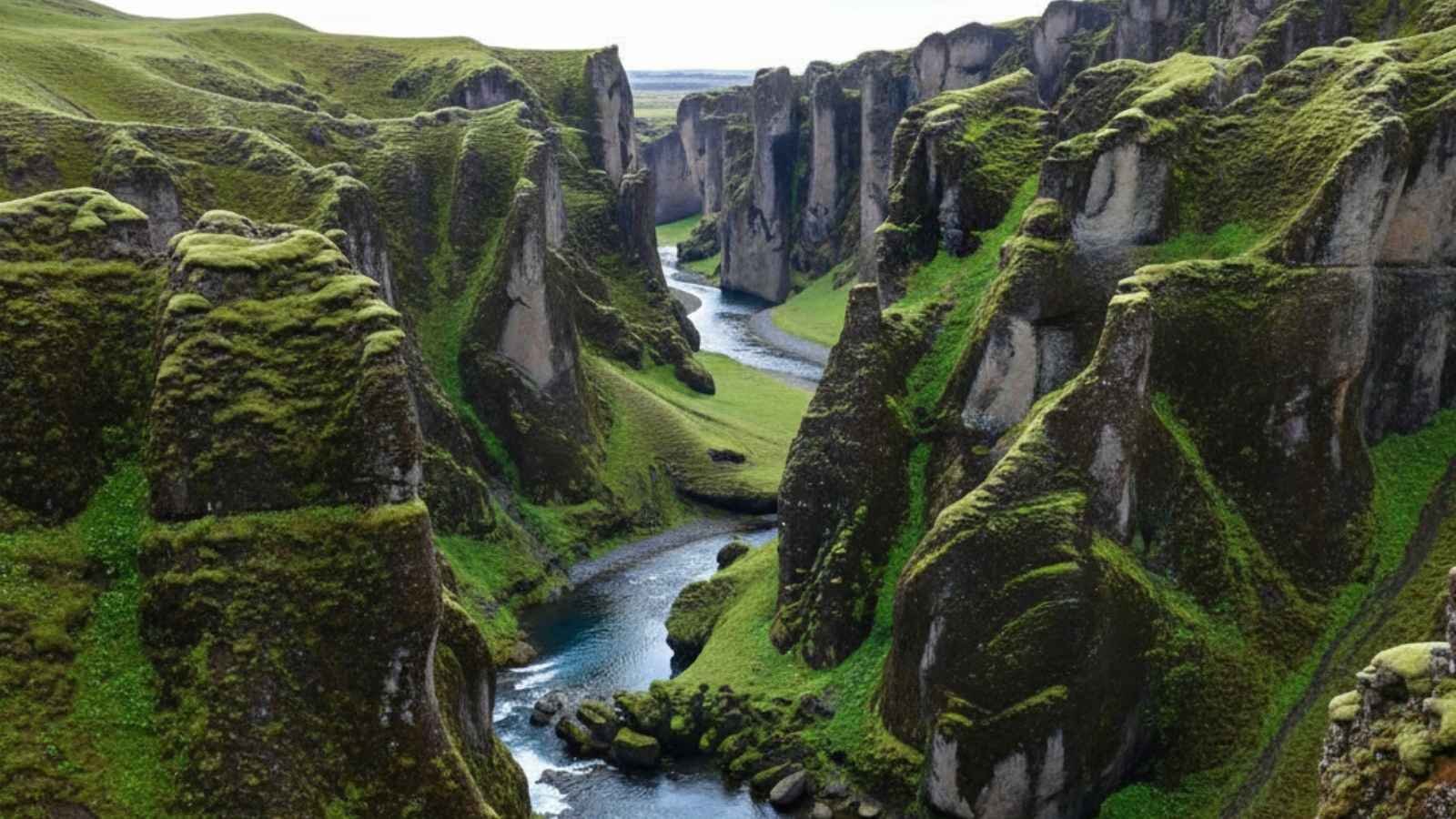 Fjaðrárgljúfur Canyon