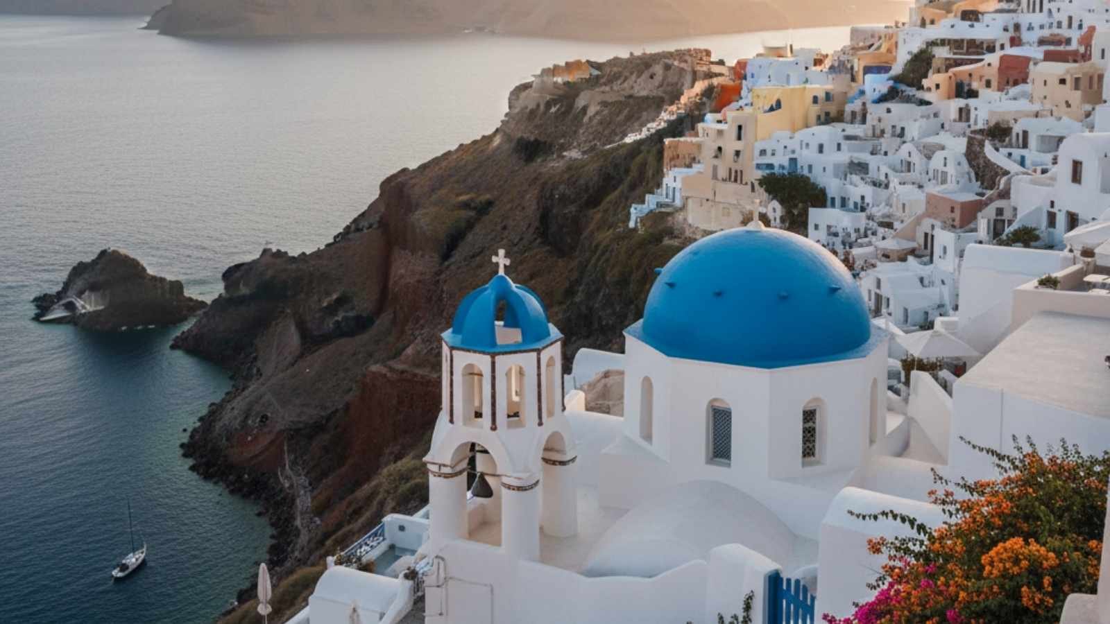 Santorini, Greece, in the Fall