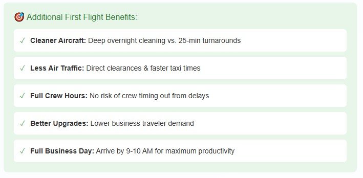 The Surprising Case FOR First Flights (Despite Everything)