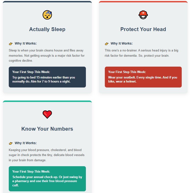 Your Action Plan: Building a "Cognitive Reserve"