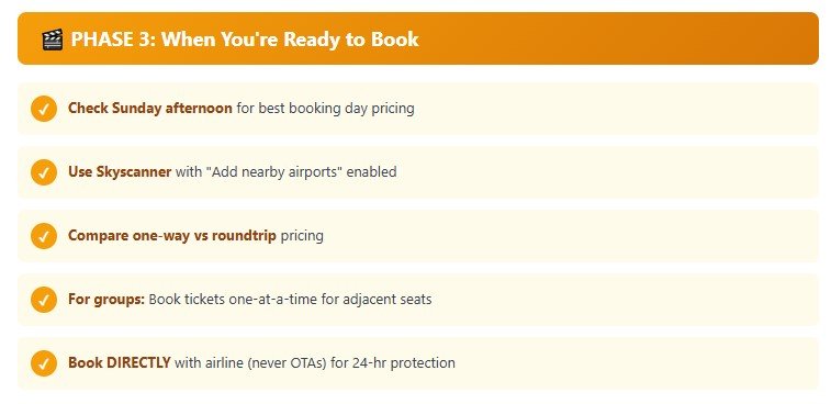 Your Personal Flight Booking Gameplan