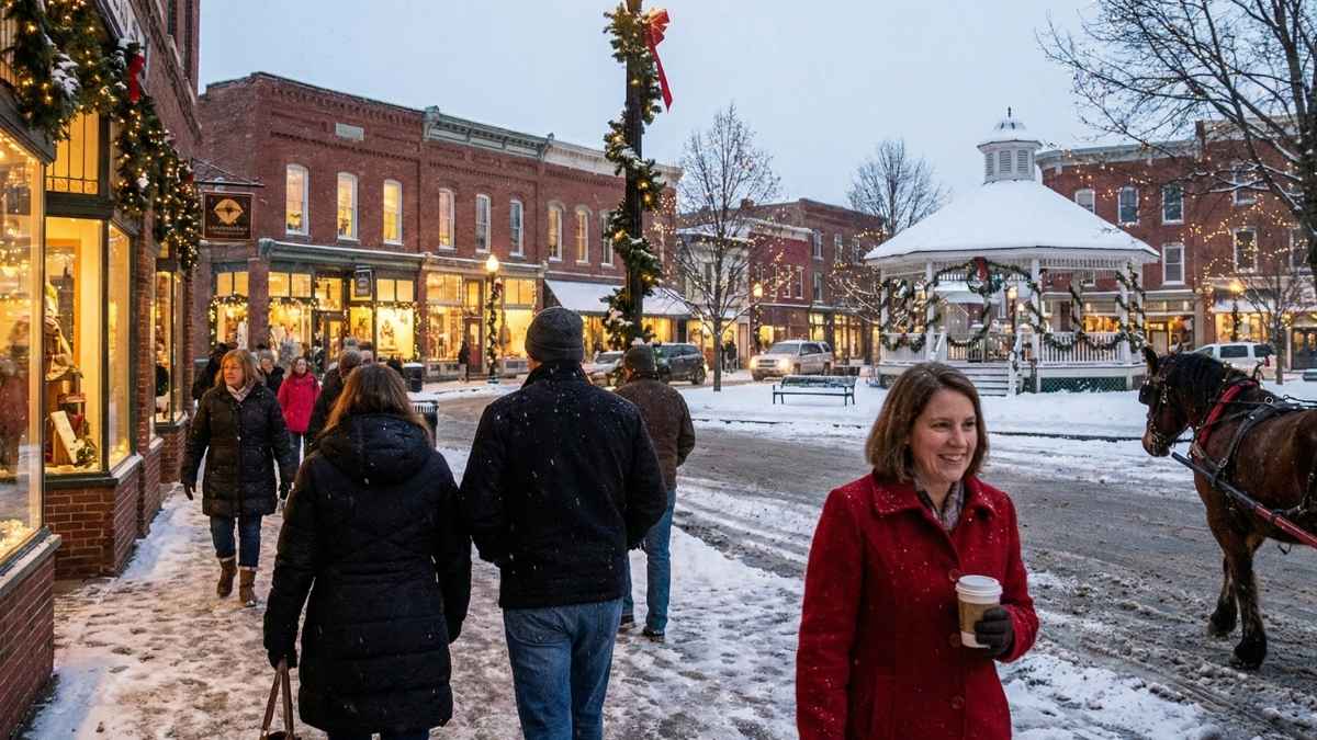 15 Hallmark-Movie Towns in the US That Are Even More Charming When It Snows