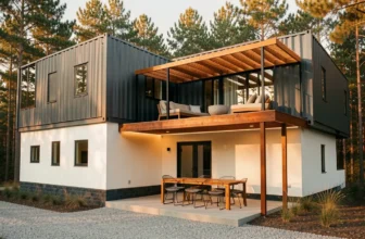 11 2-Story Stacked Container Home Floor Plans with Rooftop Decks