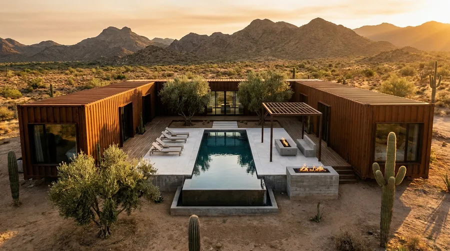 High-Impact Desert Compound built with Budget Substitutes