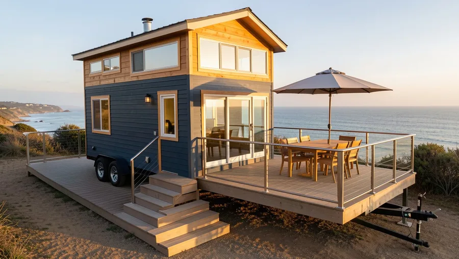 Two-Story Gooseneck with Split-Level Perimeter Decking