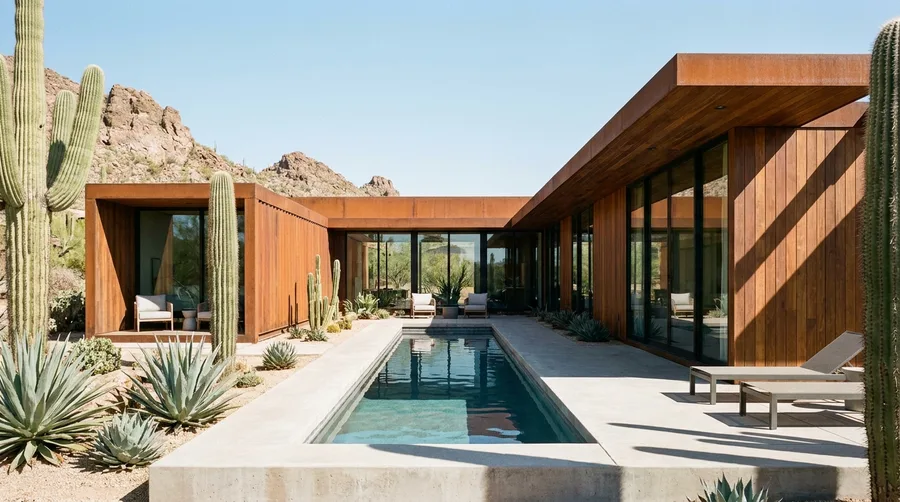 Desert Oasis with a Private Pool Courtyard