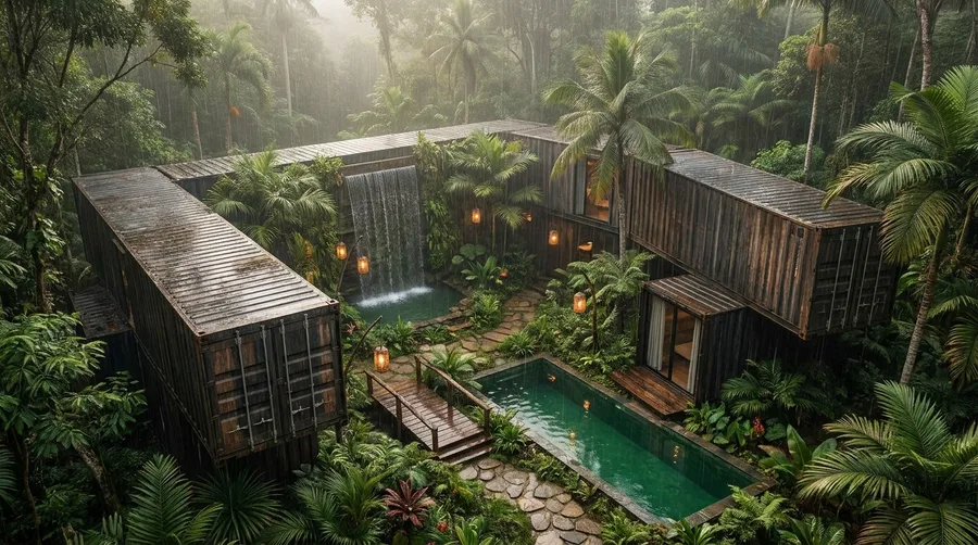 Corten Steel Envelopes versus Traditional Jungle Framing