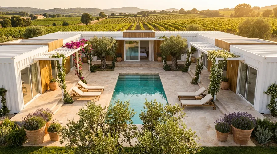 Honed Travertine and Marine Polyurethane Steel Shells