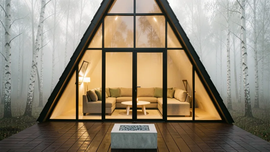 Floor-to-Ceiling Wall Glass in the Main Gable