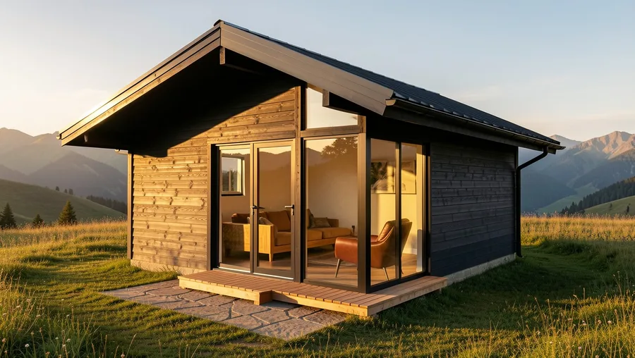 Cantilevered Roofline with Panoramic Corner Glass