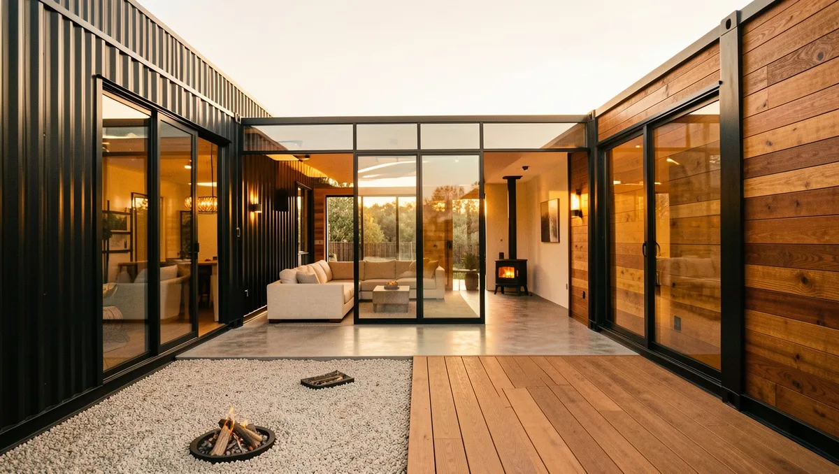 13 Parallel Shipping Container Home Layouts with Open Interiors