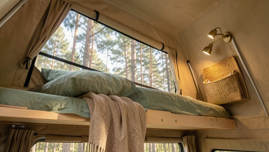 Boho Canvas Bellows with Built-in Panoramic Zip Windows