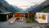 14 U-Shaped Container Houses Built Around Private Courtyards