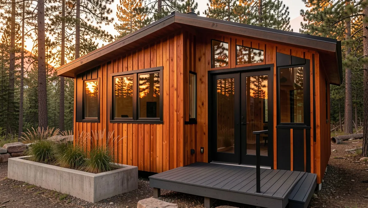 9 Vertical Cedar Siding Tiny Houses That Look Incredibly High-End