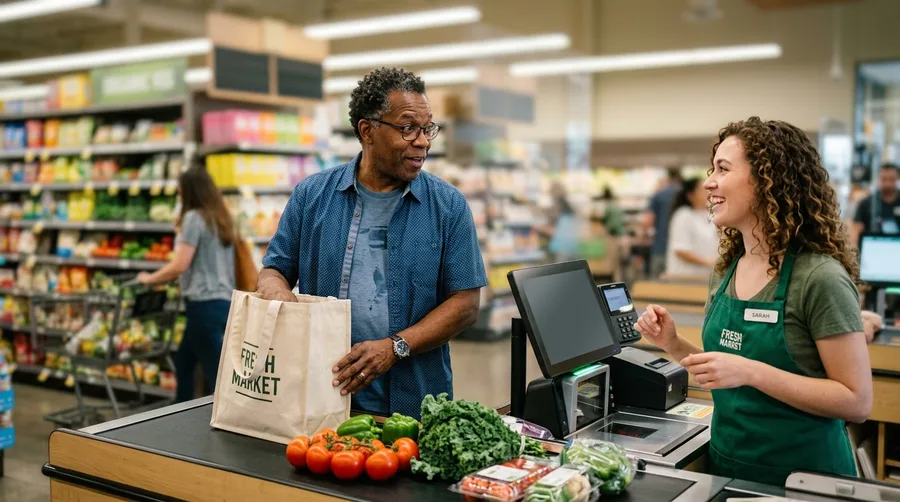 The Grocery Store Checkout Conversation