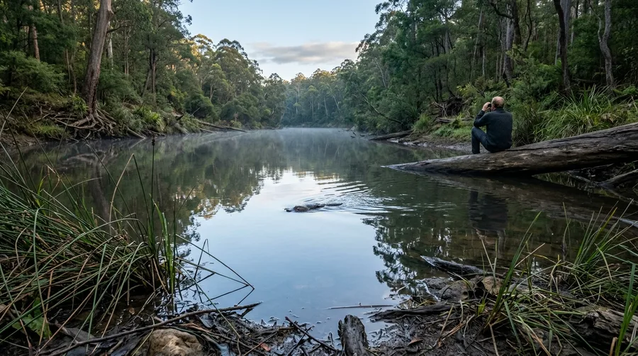 Spot Wild Platypuses in Eastern Freshwater Creeks